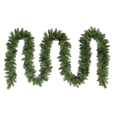 Puleo International 20' x 10" Oklahoma Pine Artificial Christmas Garland
