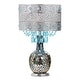 preview thumbnail 2 of 12, River of Goods Mattei Jeweled Metal Shade with Mosaic Base Table Lamp