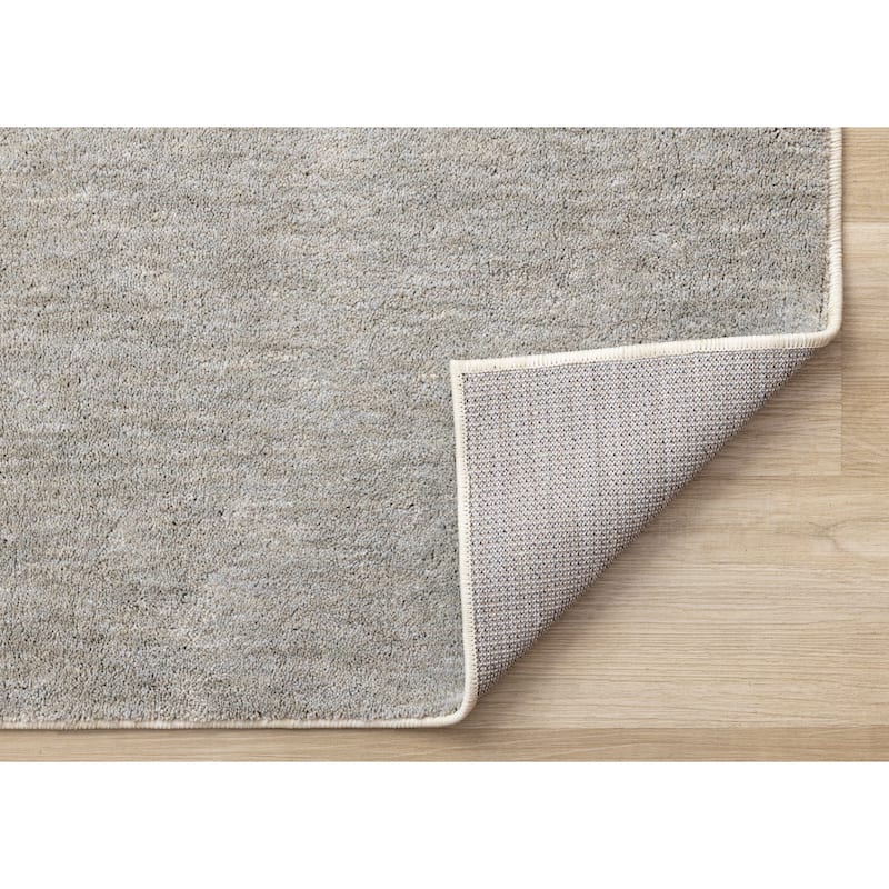 Cara Grey Taupe Cream Minamilist Design Area Rug, 5'3" x 7'7"