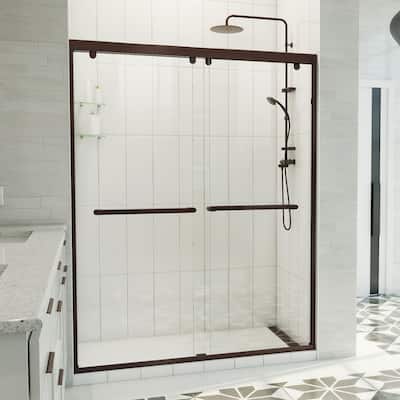 DreamLine Charisma-X 56-60 in. W x 76 in. H Frameless Bypass Sliding Shower Door in Oil Rubbed Bronze