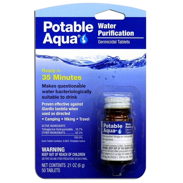 Potable Aqua Water Purification Germicidal Tablets
