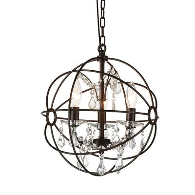 Copper Grove Erseke 3-light Brown Mini Pendant.