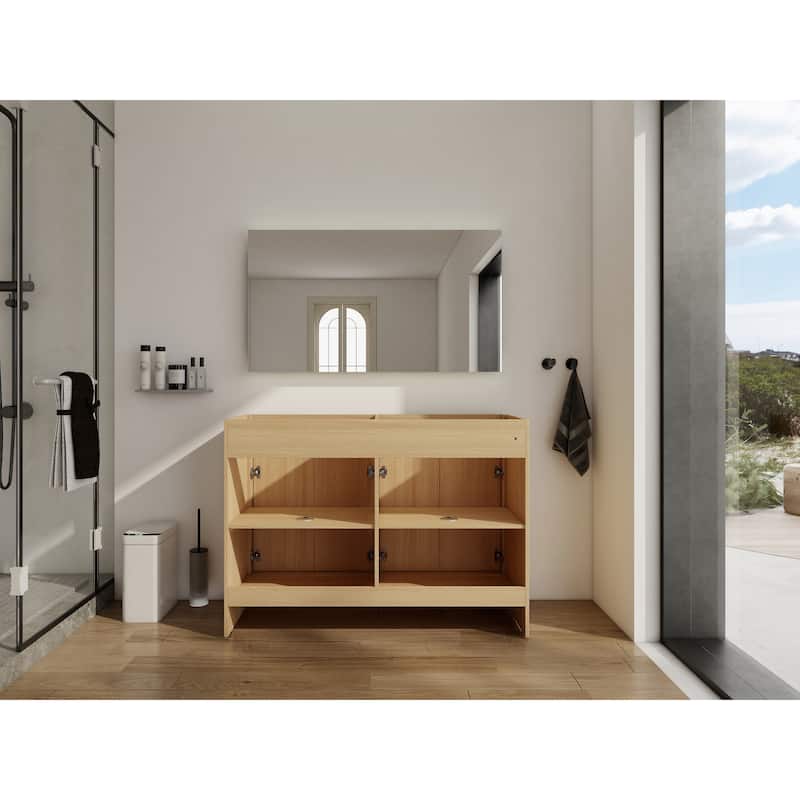 GDFStudio - Ravello Modern Freestanding Bathroom Vanity Cabinet with 4-Soft Closing Doors, Sink NOT INCLUDED - 48"