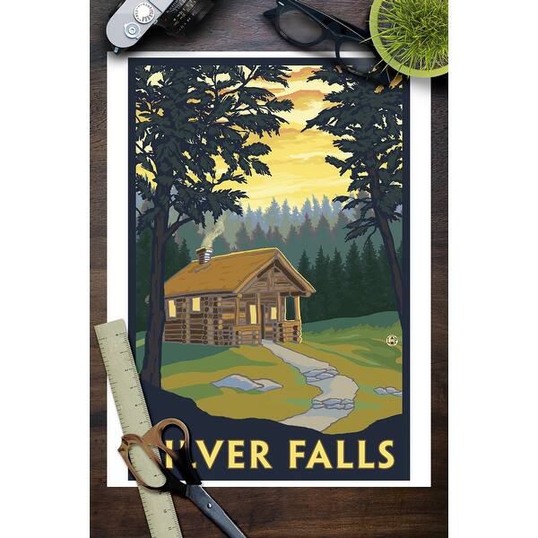 Shop Silver Falls State Park Oregon Cabin In Woods Lantern