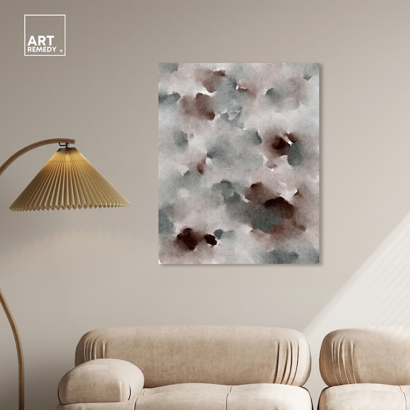 Art Remedy The Winter February Gallery Wrapped Watercolor Boho Abstracts