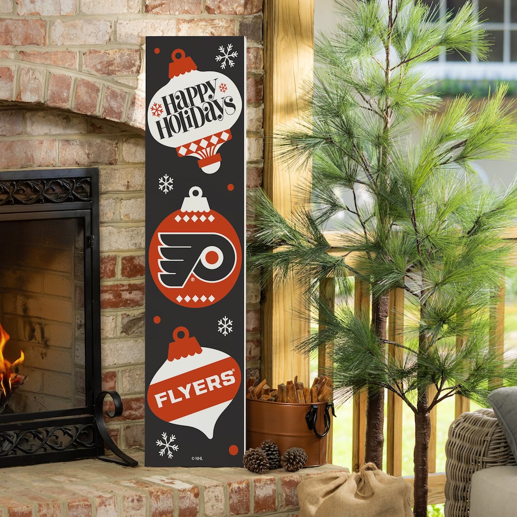 47" Double Sided Seasonal Porch Leaner, Philadelphia Flyers - 47" x 11.25"