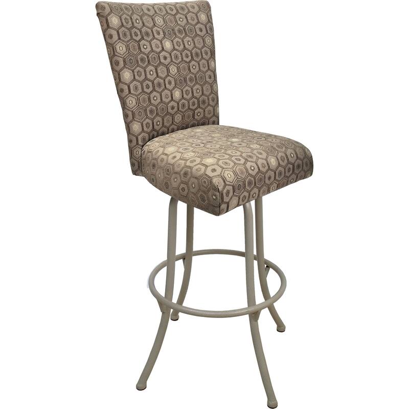 Swivel Metal 26" 30" Extra Tall 34" Bar Stool 700 Plus No Arms - Noam - Bar Stool - Diamond on Beige - Extra Tall