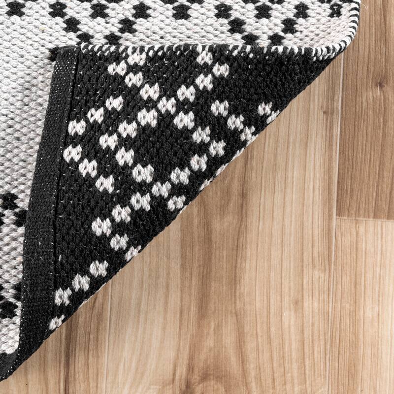 Nuloom Skye Geometric Cotton Flatweave Area Rug