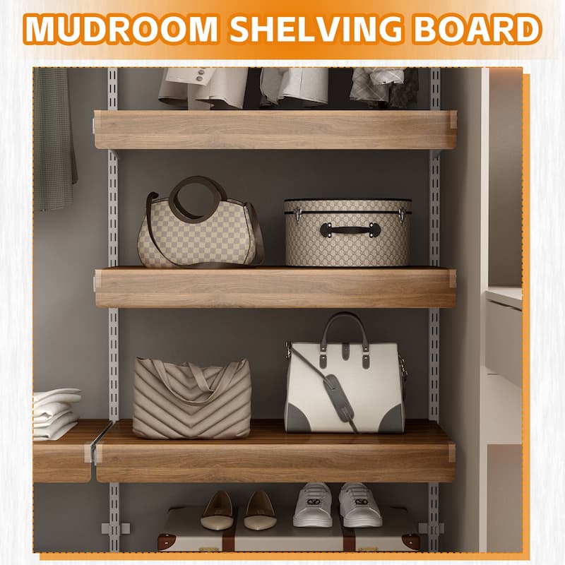 5 Pcs Wire Shelf Covers, Foamed PVC Wire Rack Covers for Removable Closet (Not Wood), Pantry Shelves for Cabinet Bathroom