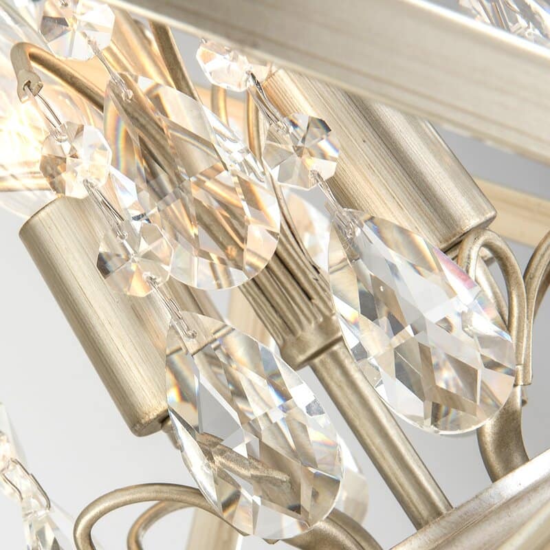 Maxax 4-Light Unique/Statement Globe Chandelier with Crystal