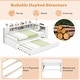 preview thumbnail 7 of 7, Twin Size Daybed Platform Bed Frame with Trundle and Bedside Shelves