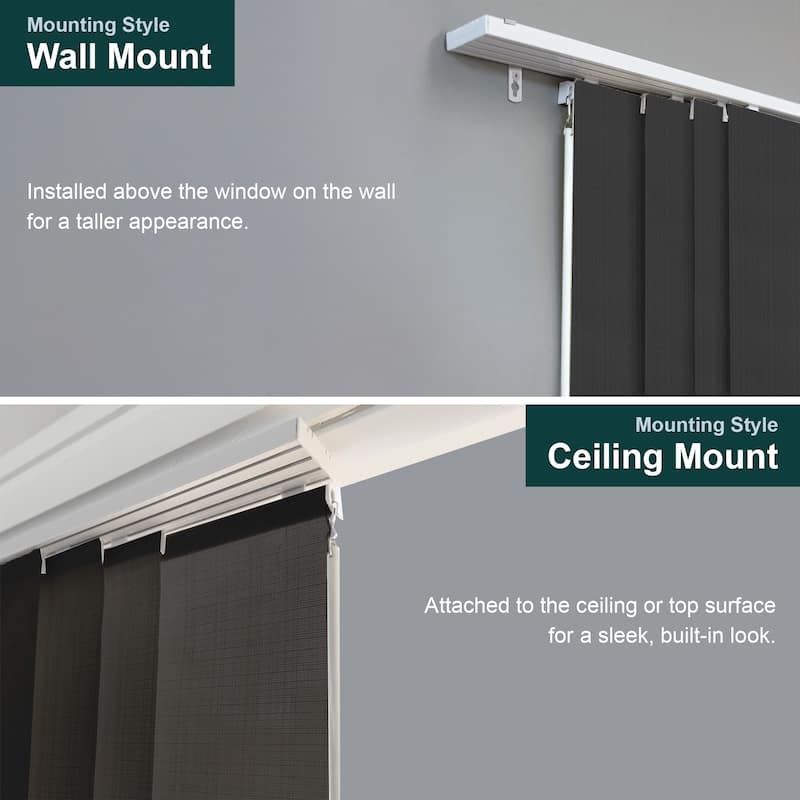 CHICOLOGY Adjustable Sliding Panels, 4-Rail Track, Light Filtering