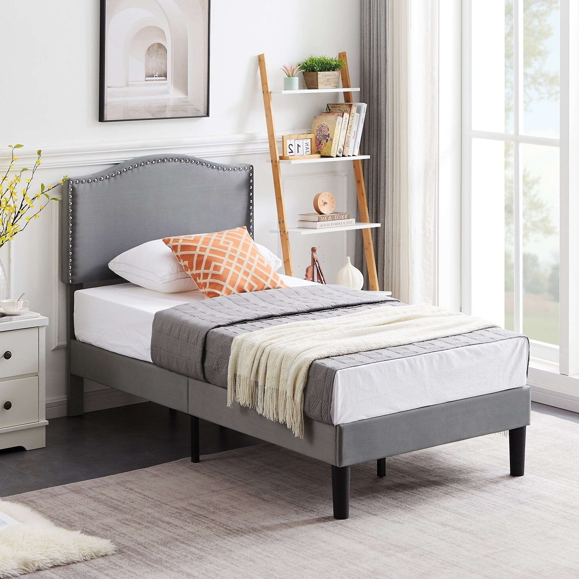 Twin-Size-Bed-Frame,-Height-