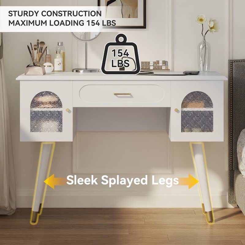 Elegant Vanity Makeup Table & Chair Set, Modern Dressing Table