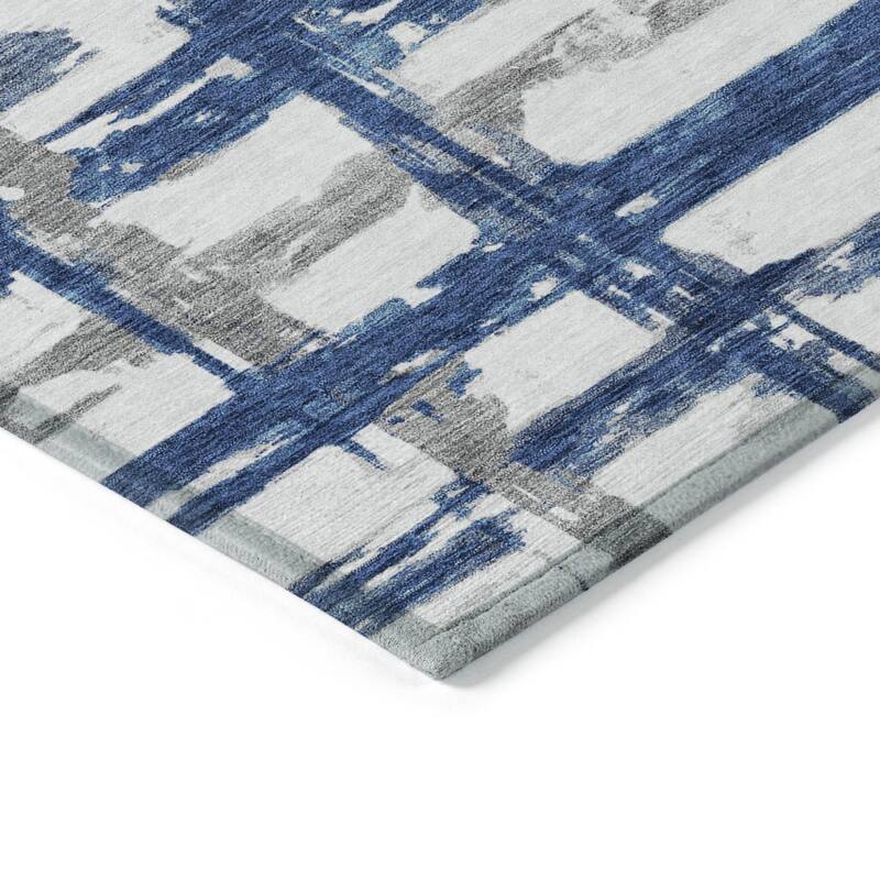 HomeRoots Striped Transitional Rectangle Outdoor Rug