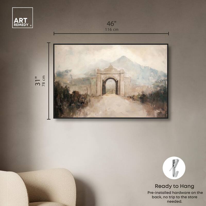 Stone Arch Canvas by Art Remedy