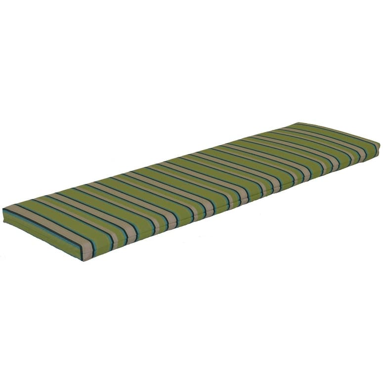 Bench Cushion - 4 Foot - Lime Stripe