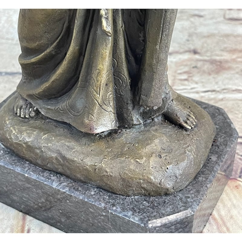 Signed Original Valli Jesus Christ Forced To Carry Cross Bronze Statue Sculpture
