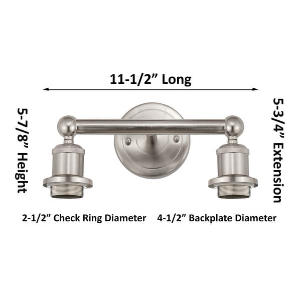 dimension image slide 1 of 3, Innovations Lighting Edison - Bridal Veil - 2 Light 14" Bath Vanity Light