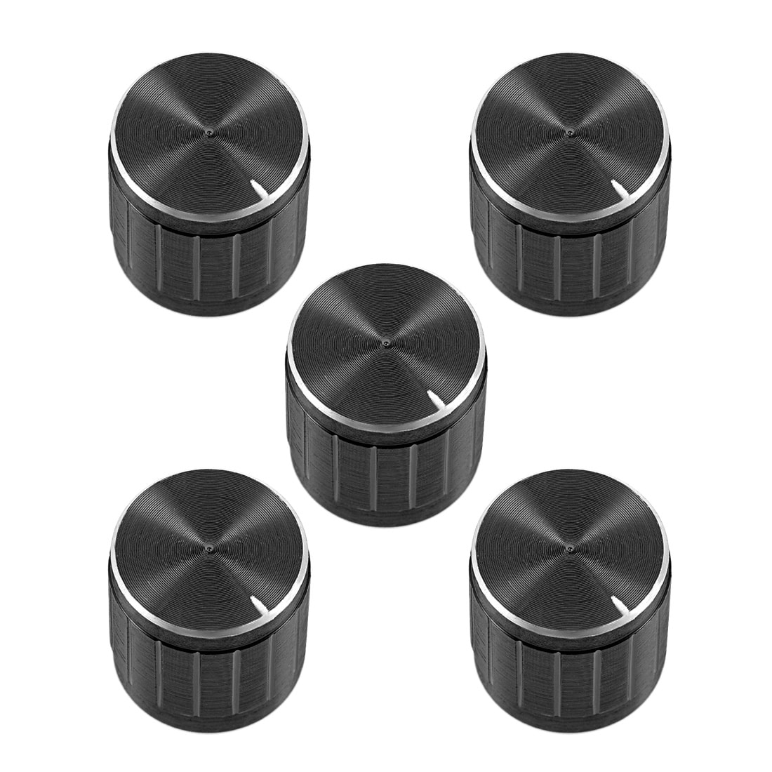 10 Piece Black 6mm OD Shank Rotary Knob Button drehknoepfe Potentiometer E5 2X