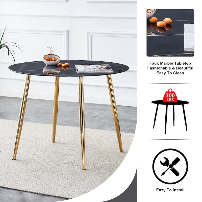 Modern Minimalist Circular Dining Table