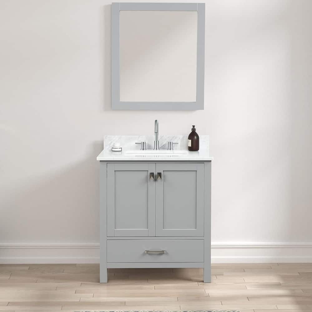 Blossom Geneva 30" Solid Wood Bathroom Vanity with Marble Top