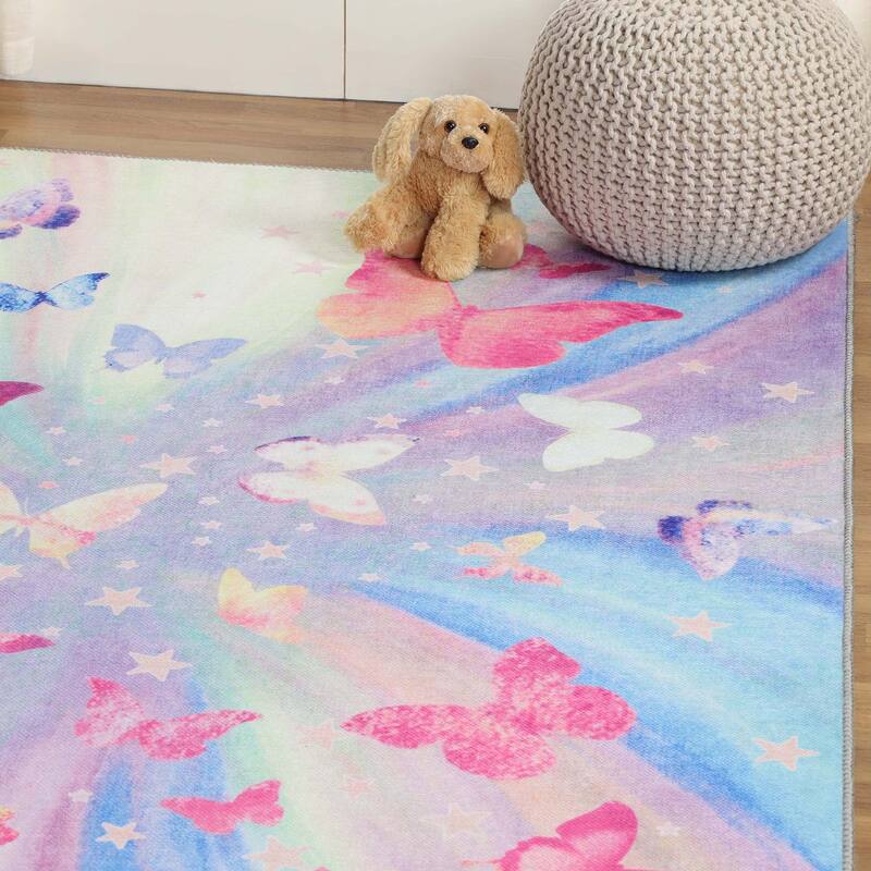 Superior Butterfly Kids Indoor Area Rug