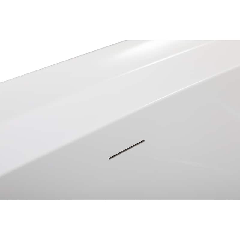 Chad Soaking Bathtub in Glossy White