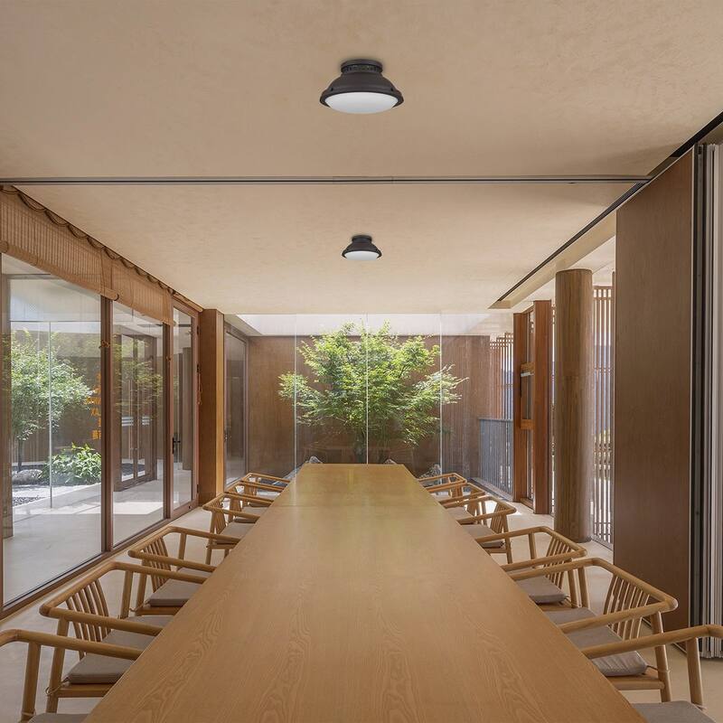 Halo 2-Light 14" Dark Bronze Flush Mount Ceiling Light