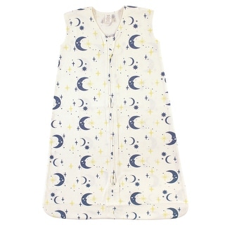 Touched by Nature Baby Boy Organic Cotton Sleeveless Wearable Sleeping Bag, Sack, Blanket, Man In The Moon