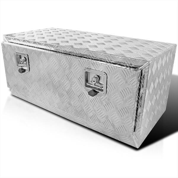 Truck Pickup Bed Utility Chest Aluminum Tool Box Trailer Storage Bed