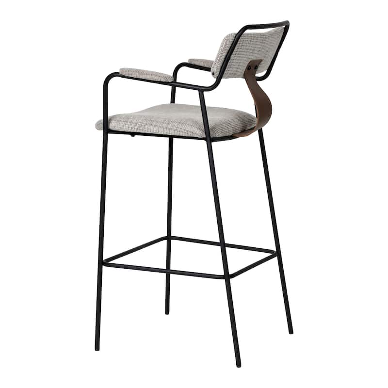 Couva Barstool Gray Tweed