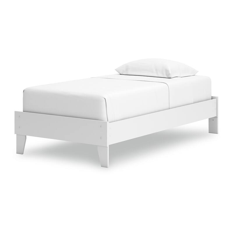 Signature Design by Ashley Hallityn White Panel Platform Bed