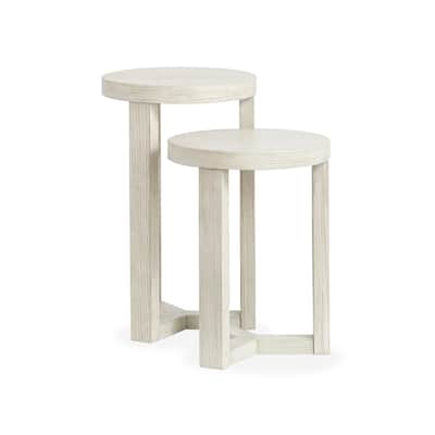 Magnussen Home Refton Balboa Mist Nesting Accent Table - 16''W x 16''D x 26''H