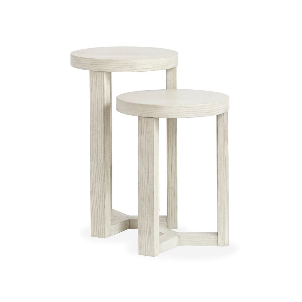 Magnussen Home Refton Balboa Mist Nesting Accent Table - 16''W x 16''D x 26''H