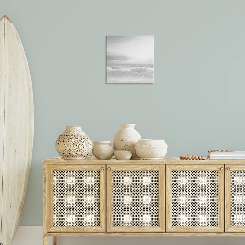 Stupell Soft Peaceful Beach Waves Canvas Wall Art Design By Maggie Olsen