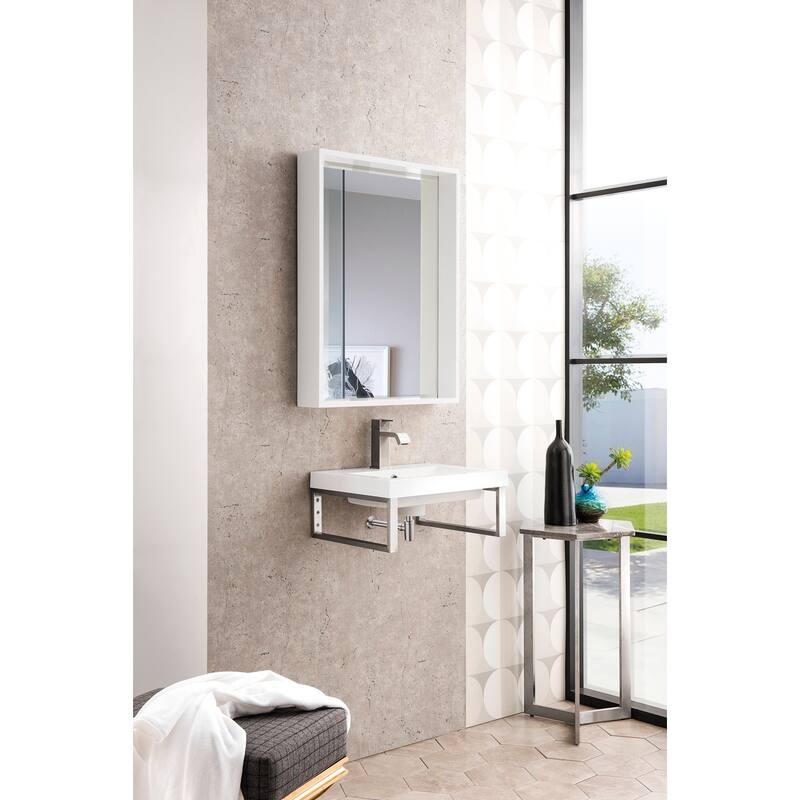 James Martin Vanities 055BK1620WG2 Boston 19-5/8" Rectangular