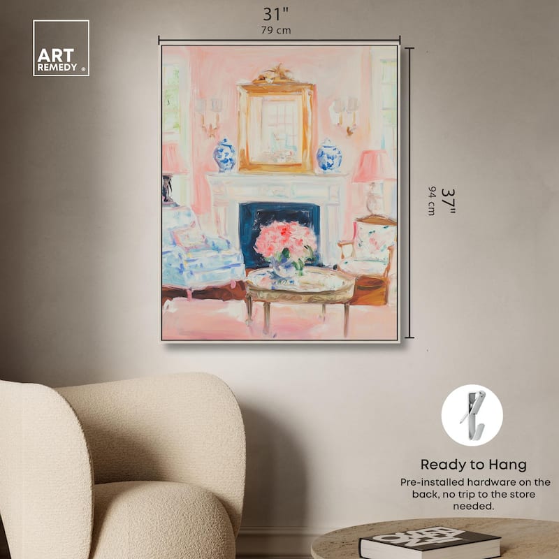 Softly Painted Space Canvas by Art Remedy