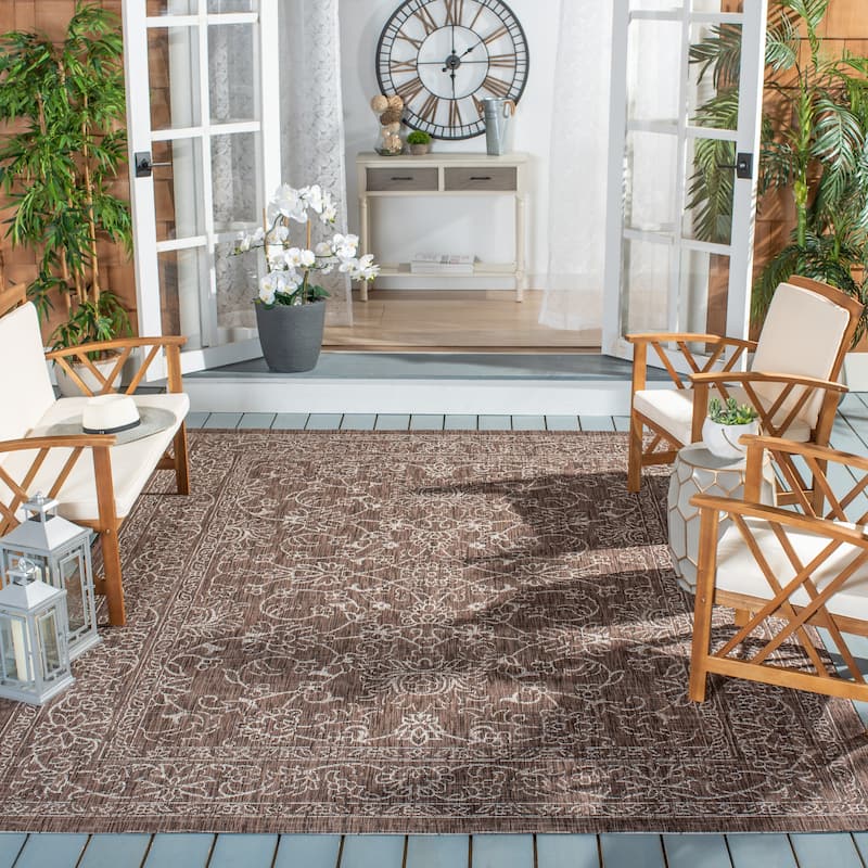 SAFAVIEH Courtyard Aquata Indoor/ Outdoor Waterproof Patio Backyard Rug