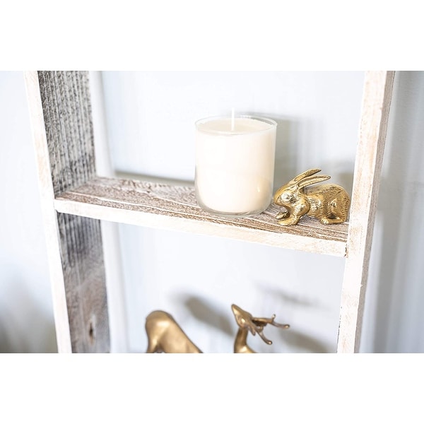 White step deals ladder shelf