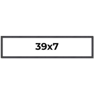 39x7 Frame Brown Solid Wood Picture Frame - Complete Modern Photo
