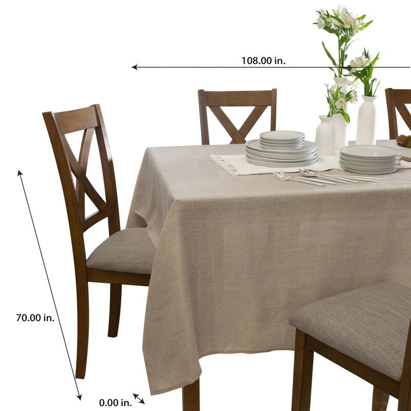 Home Details Chic and Rustic Tablecloth in Linen