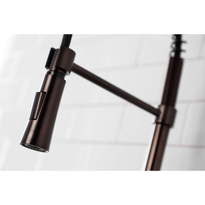 Kingston Brass Continental Single-Handle Pre-Rinse Kitchen Faucet