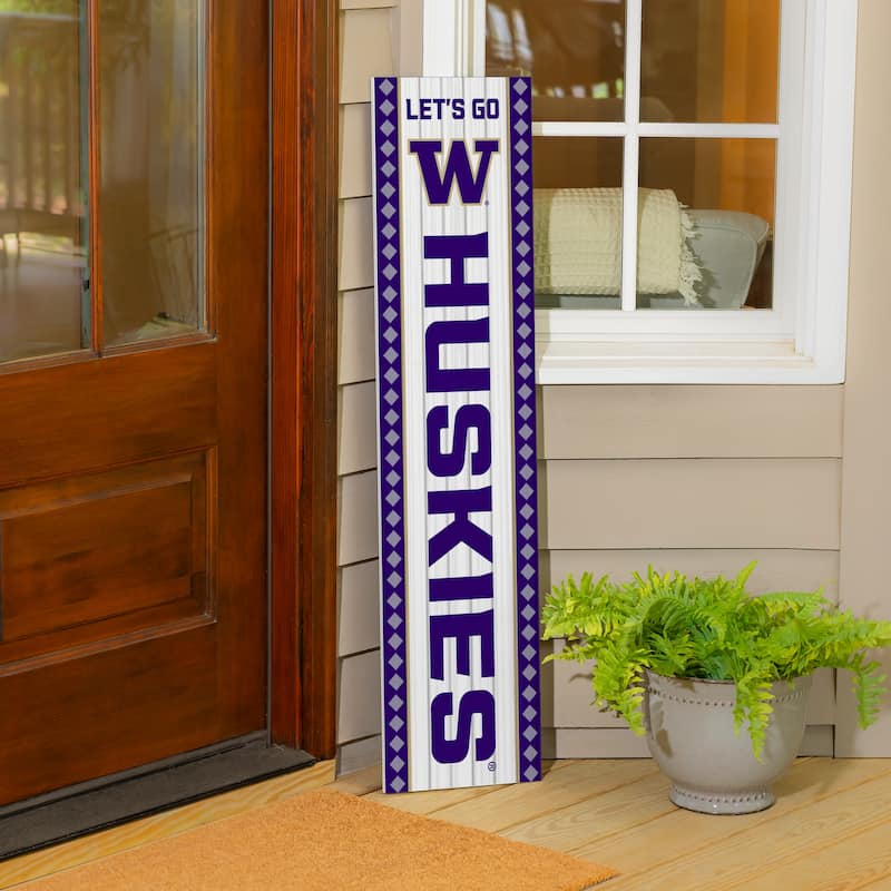 47" Double Sided Seasonal Porch Leaner, University of Washington - 47" x 11.25"