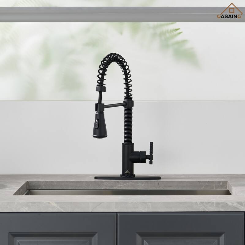 Single Handle Pull Down Sprayer Kitchen Faucet