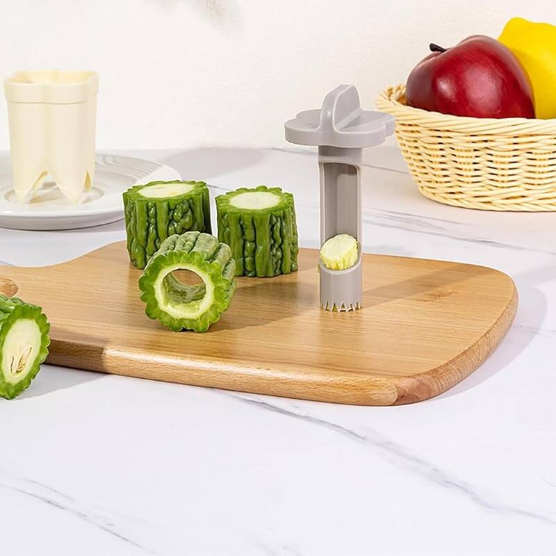 2pcs Pepper Seed Corer Remover, 2-in-1 Bell Pepper Cutter & Deseeder