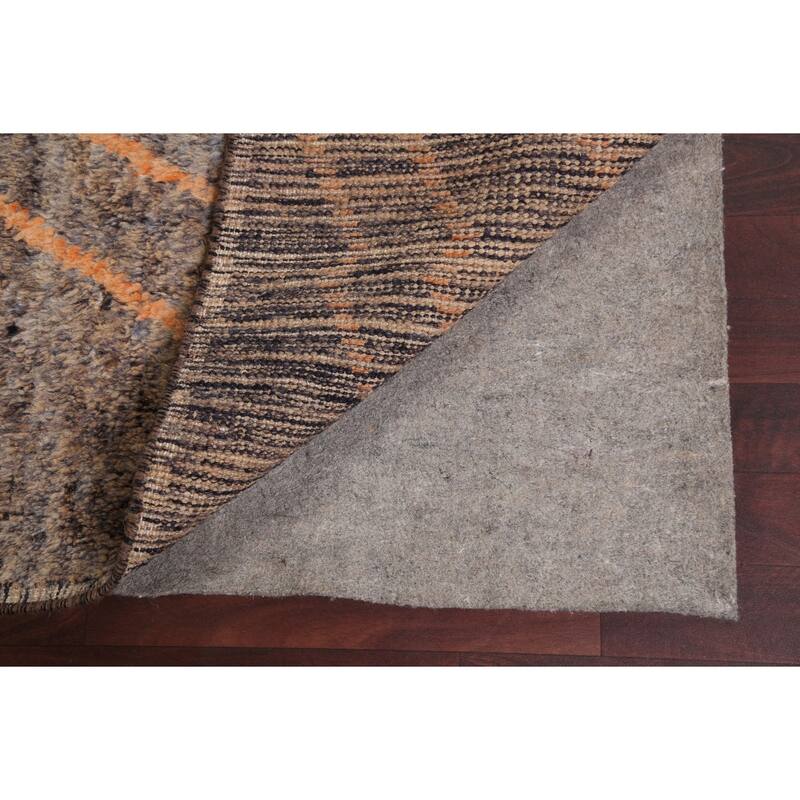 Contemporary Abstract Moroccan Oriental Area Rug Handmade Wool Carpet - 8'0" x 11'0"