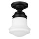 preview thumbnail 4 of 8, Z-Lite 735F1 Vaughn 6" Wide Flush Mount Ceiling Fixture