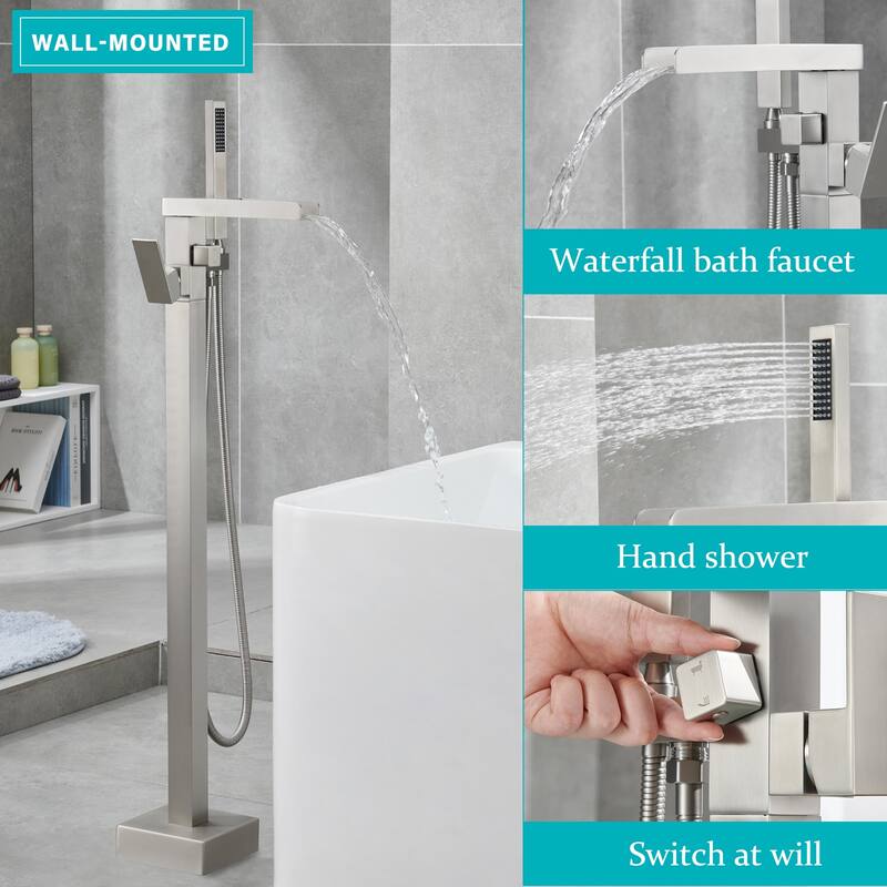 Single-Handle Freestanding Tub Faucet Mount Tub Faucet Bathtub Filler