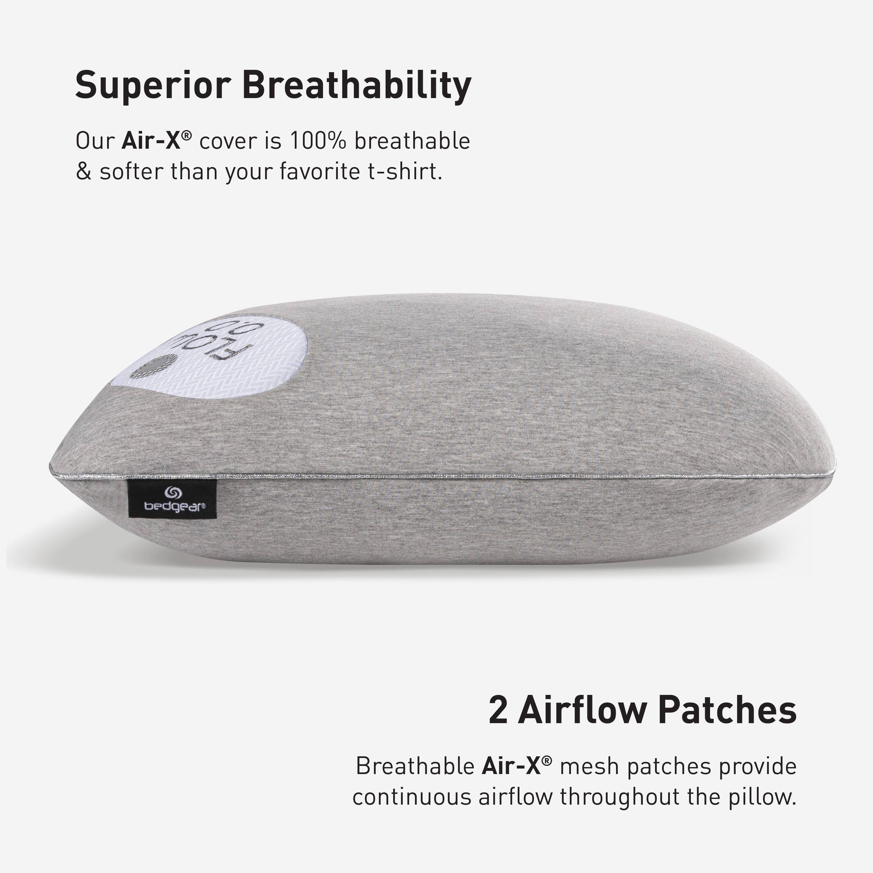 Bedgear Flow Cuddle Curve Performance Pillow for Side Sleepers Size 0